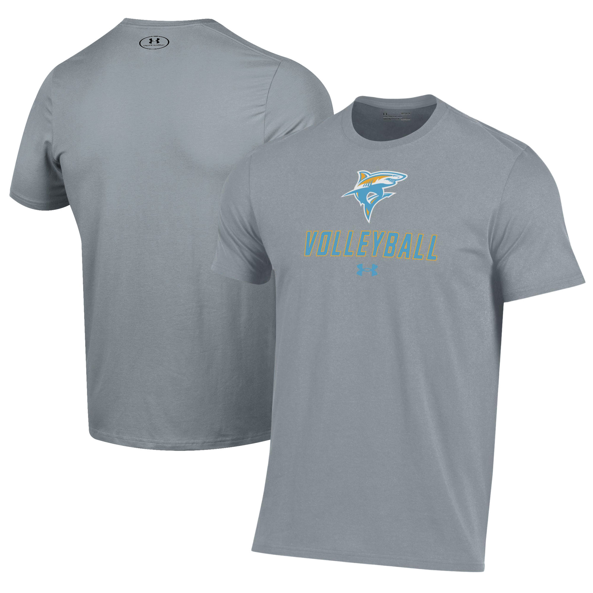 Men’s Under Armour Gray LIU Sharks Volleyball Performance T-Shirt