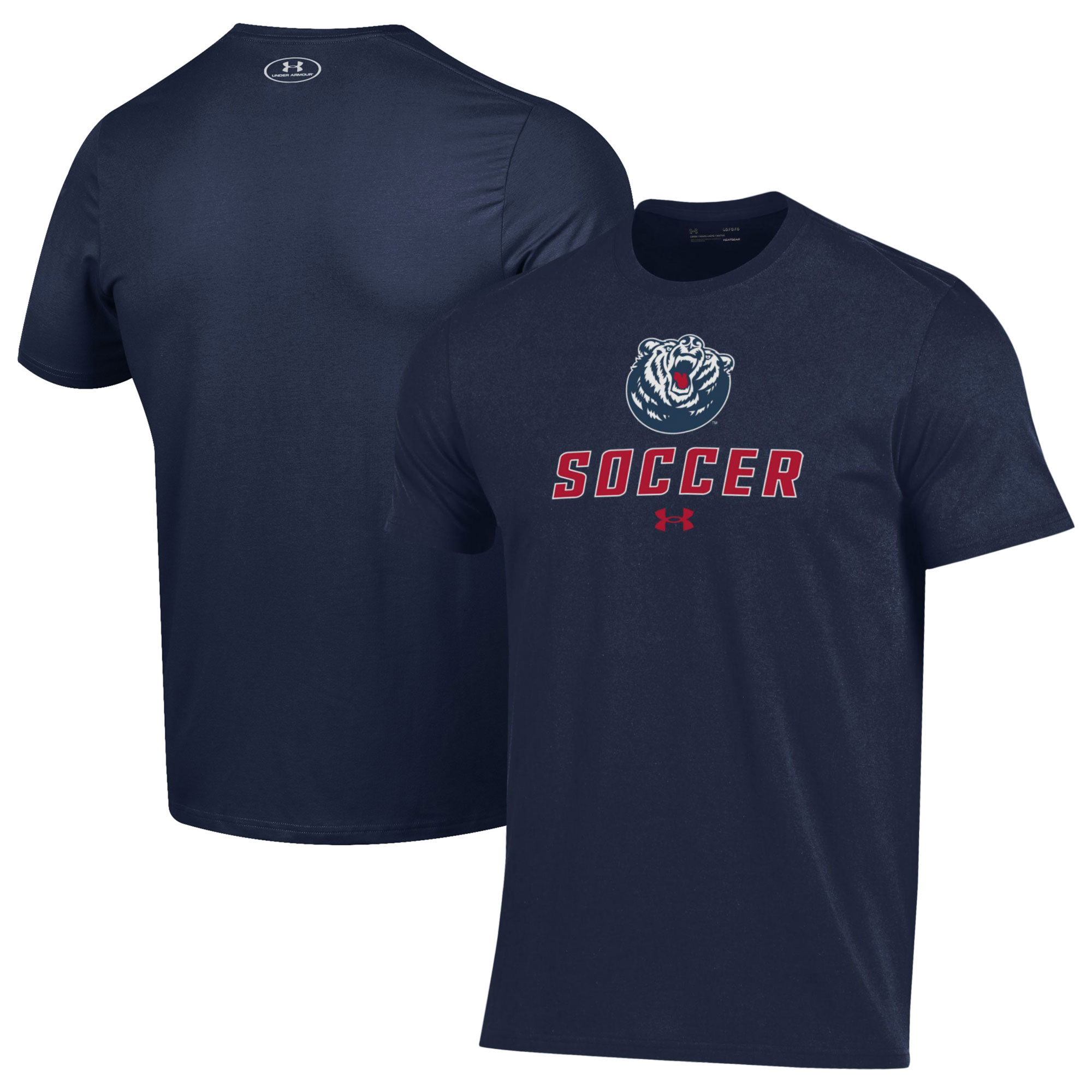 Men's Under Armour Navy Belmont Bruins Soccer Performance T-Shirt
