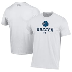 Men's Under Armour White Monmouth Hawks Soccer Performance T-Shirt