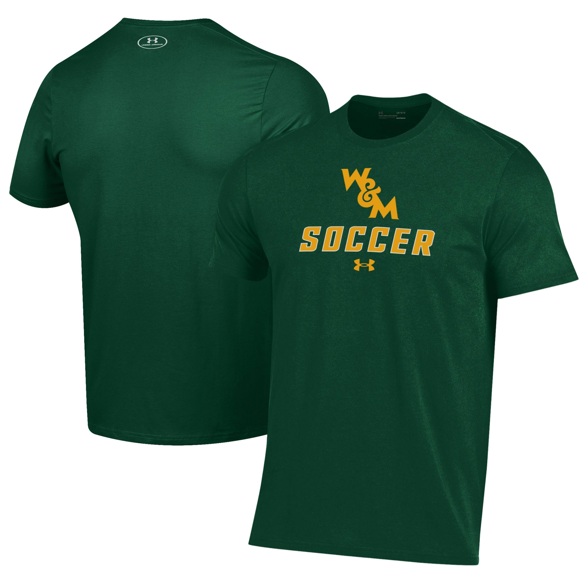 Men’s Under Armour Green William & Mary Tribe Soccer Performance T-Shirt