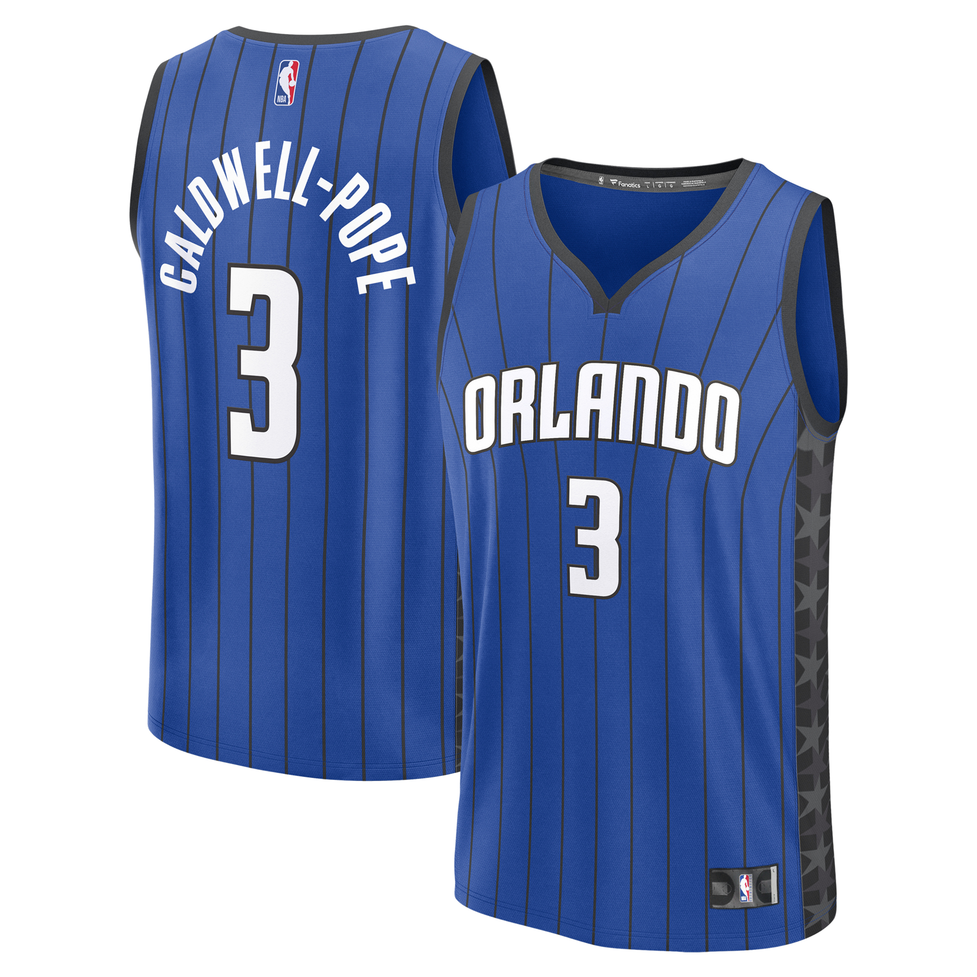 Men's Fanatics Kentavious Caldwell-Pope Blue Orlando Magic Fast Break Replica Player Jersey - Statement Edition