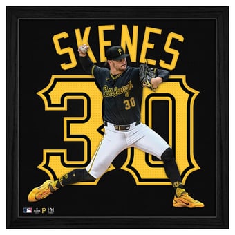 "Highland Mint Paul Skenes Pittsburgh Pirates 13"" x 13"" Impact Jersey Frame"