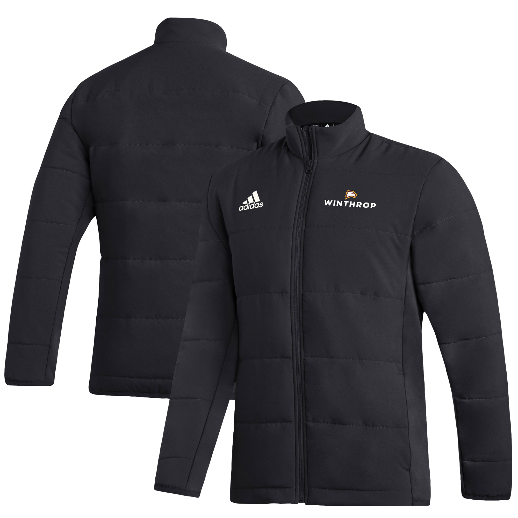 Men's adidas Black Winthrop Eagles Full-Zip Jacket