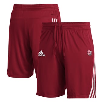 Men's adidas Red Seattle Redhawks 3-Stripe AEROREADY Knit Shorts