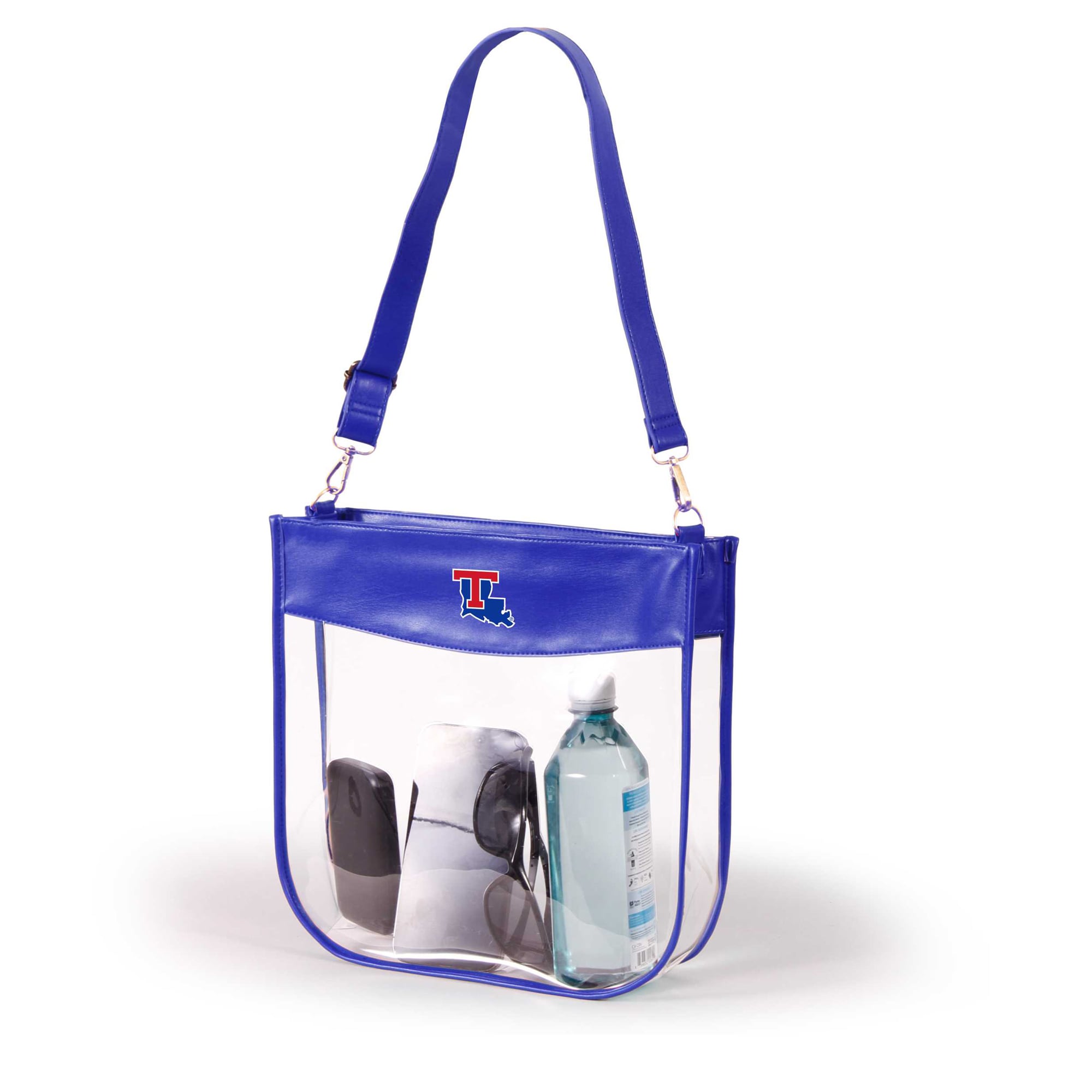 Women's Royal Louisiana Tech Bulldogs Kate Clear Purse