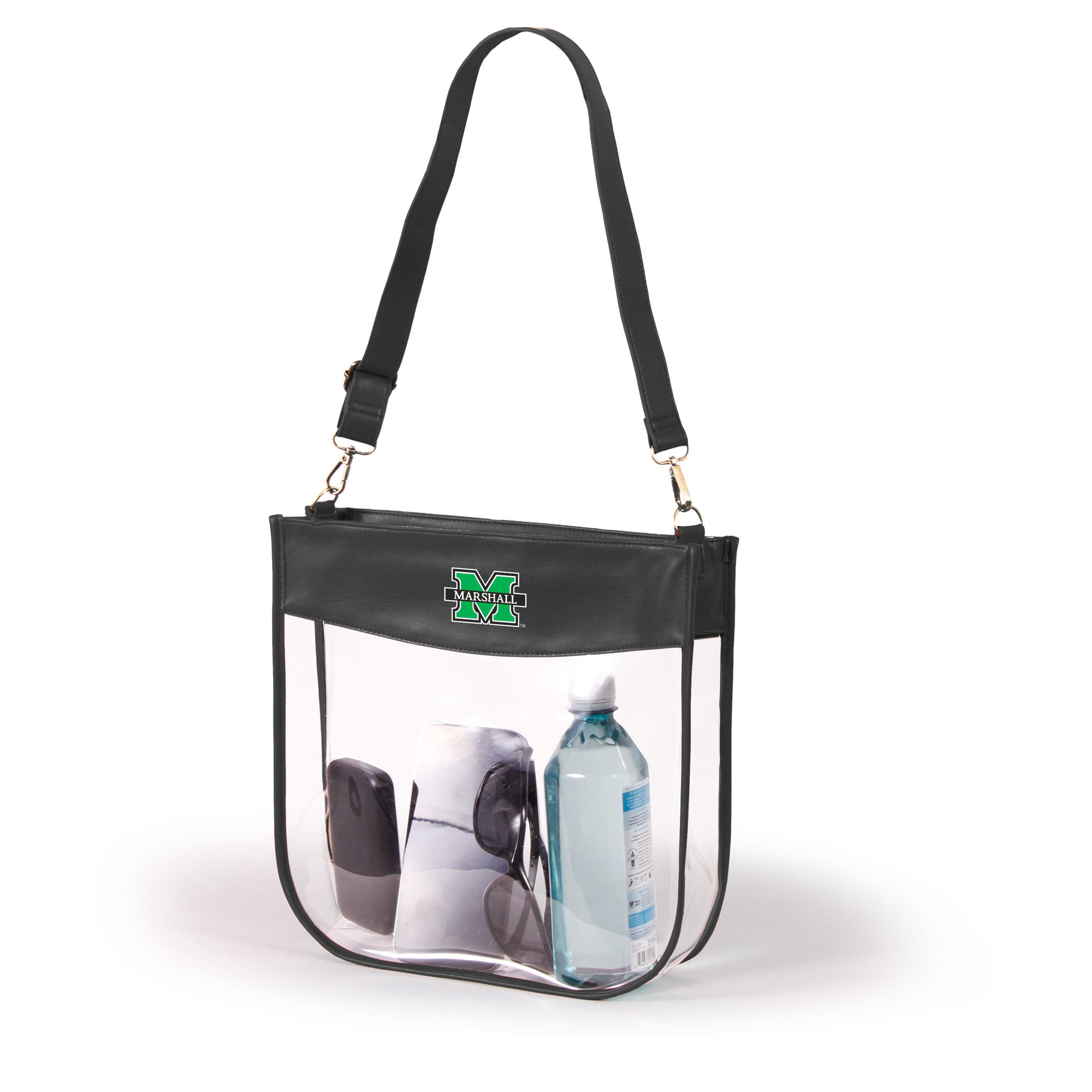 Women's Black Marshall Thundering Herd Kate Clear Purse