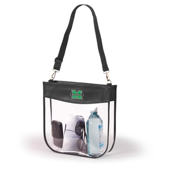 Women's Black Marshall Thundering Herd Kate Clear Purse