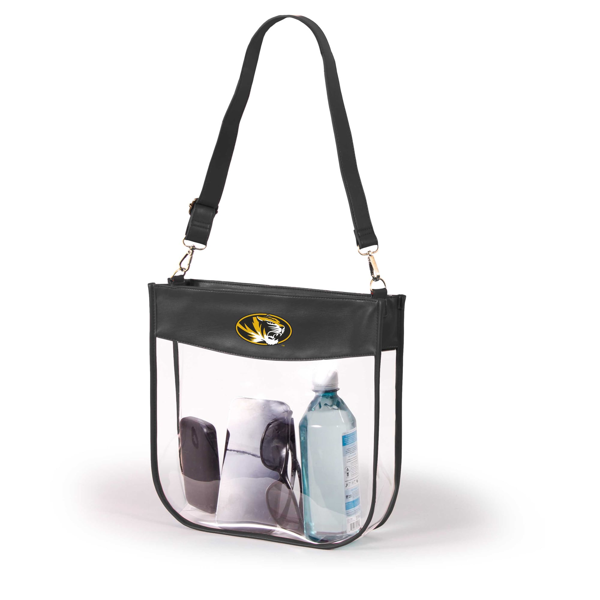 Women's Black Missouri Tigers Kate Clear Purse