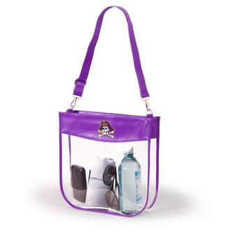 Women's Purple ECU Pirates Kate Clear Purse