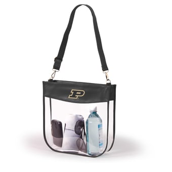 Women's Black Purdue Boilermakers Kate Clear Purse