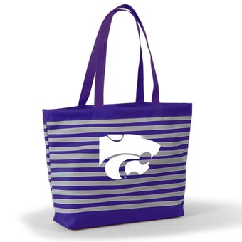 Women's Purple Kansas State Wildcats Wavy Striped Tatum Tote Bag
