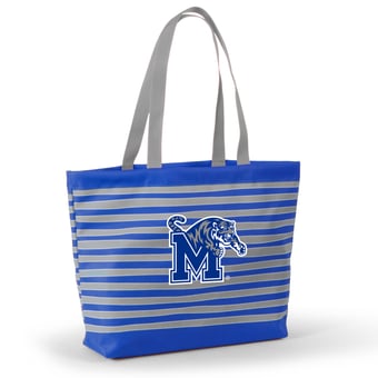 Women's Royal Memphis Tigers Wavy Striped Tatum Tote Bag