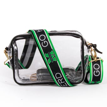 Women's Marshall Thundering Herd Hailey Clear Purse with Logo Strap