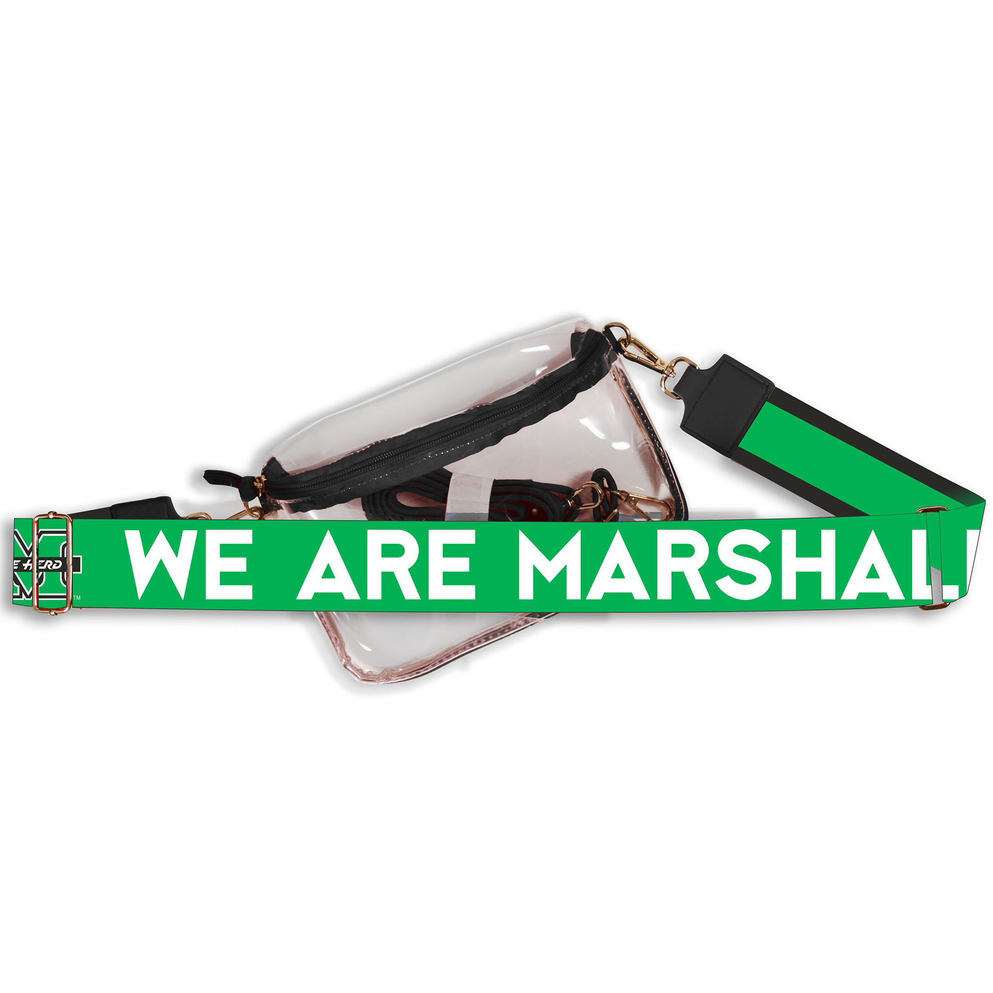Women’s Marshall Thundering Herd Hailey Clear Purse with Logo Strap