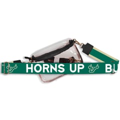 Women's South Florida Bulls Hailey Clear Purse with Logo Strap