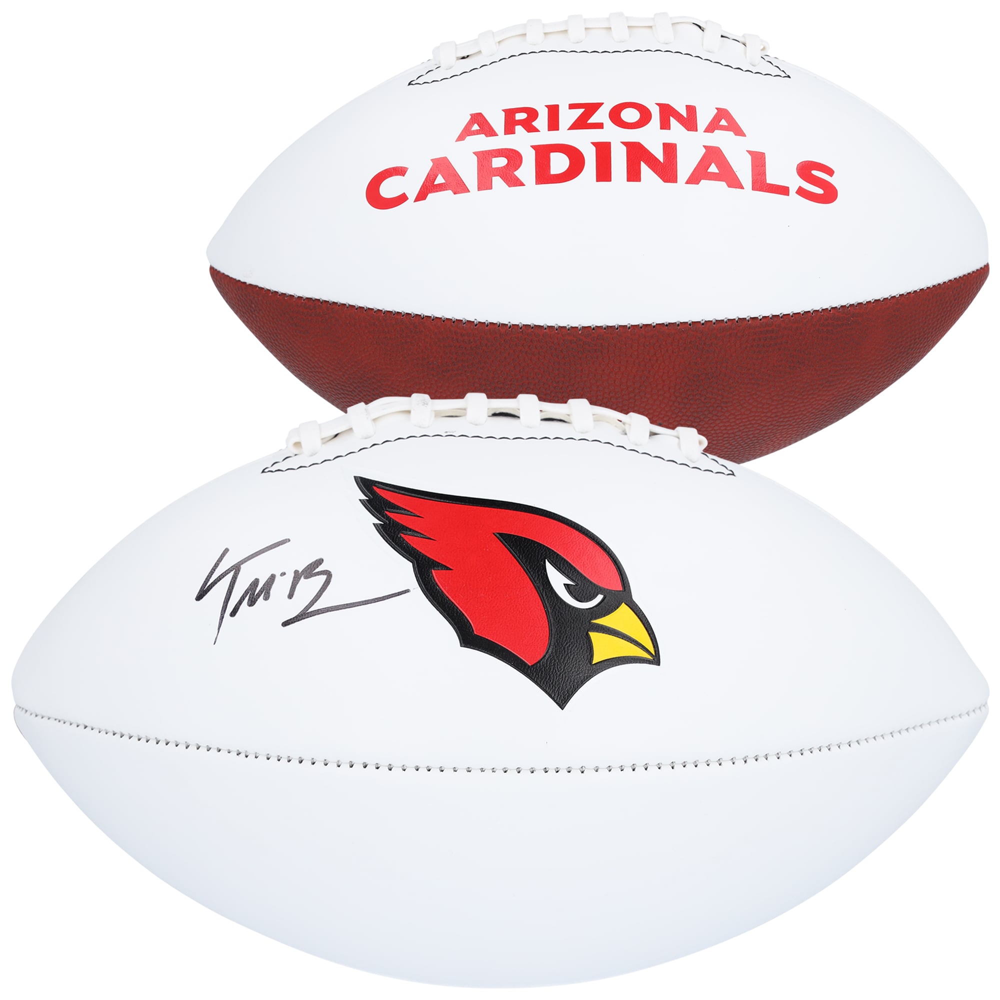 Trey McBride Arizona Cardinals Autographed Franklin White Panel Football