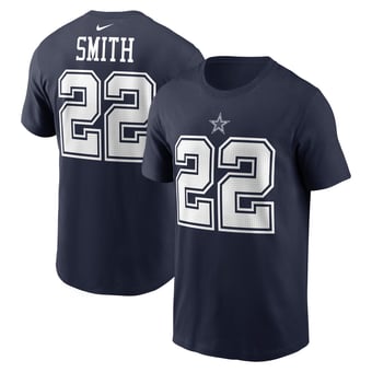 Men's Nike Emmitt Smith Navy Dallas Cowboys Retired Name & Number T-Shirt