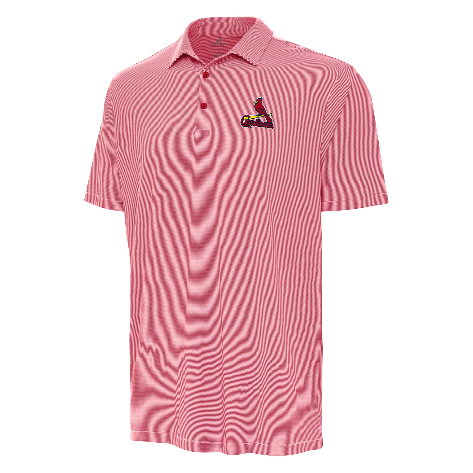 Men’s Antigua Red/White St. Louis Cardinals Twine Polo Men’s Antigua Red/White St. Louis Cardinals Twine Polo
