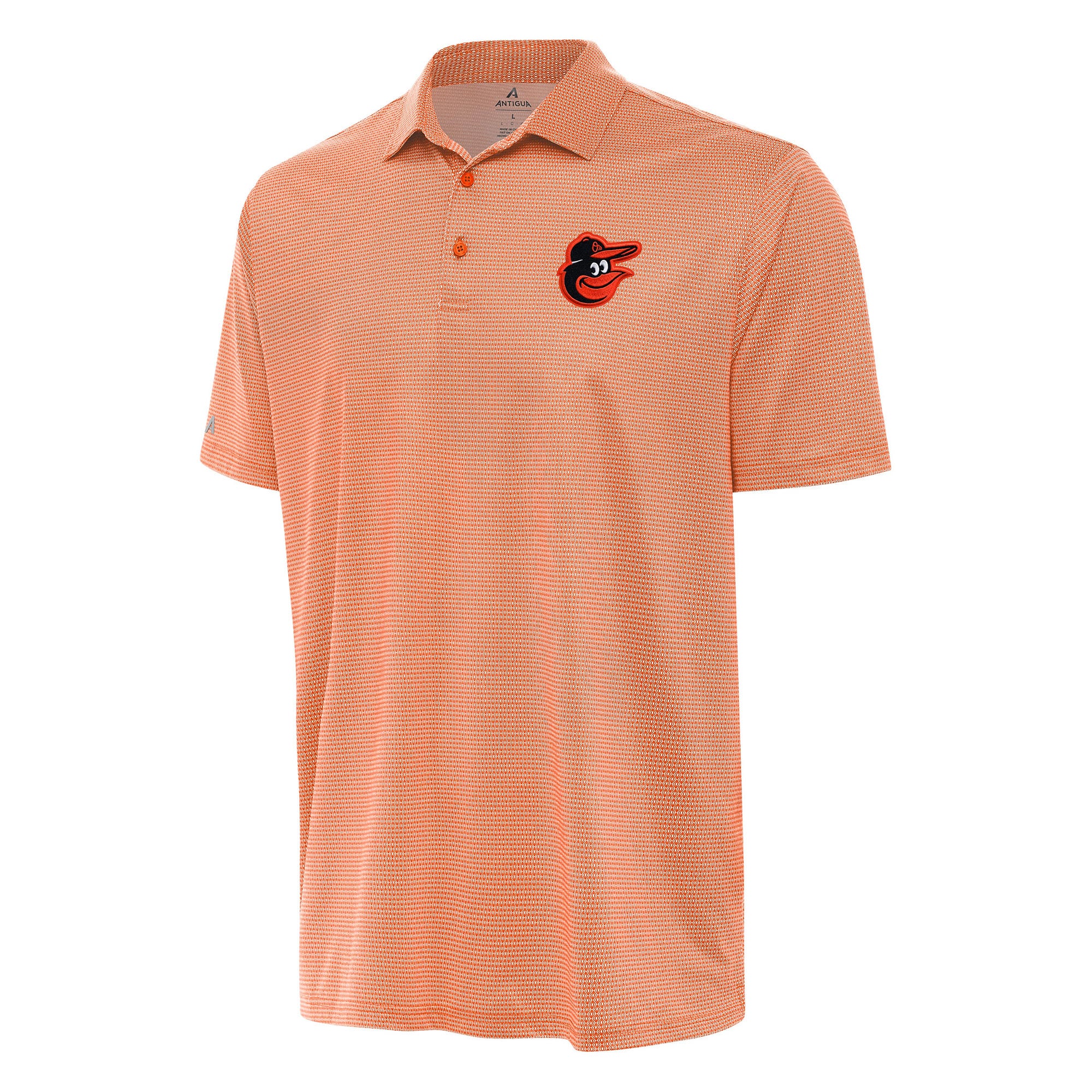 Men's Antigua White/Orange Baltimore Orioles Rings Polo