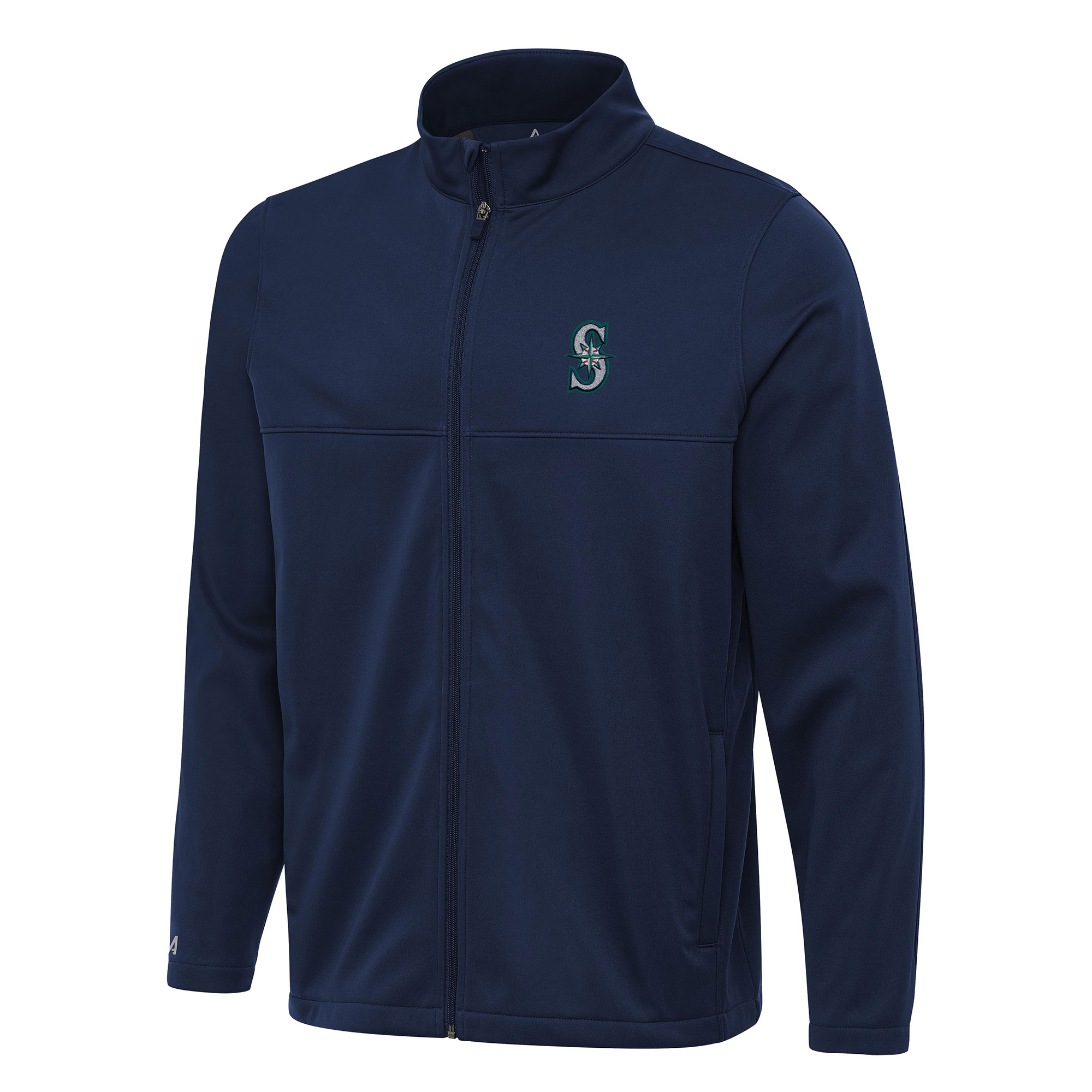 Men’s Antigua Navy Seattle Mariners Links 2 Full-Zip Golf Jacket Men’s Antigua Navy Seattle Mariners Links 2 Full-Zip Golf Jacket