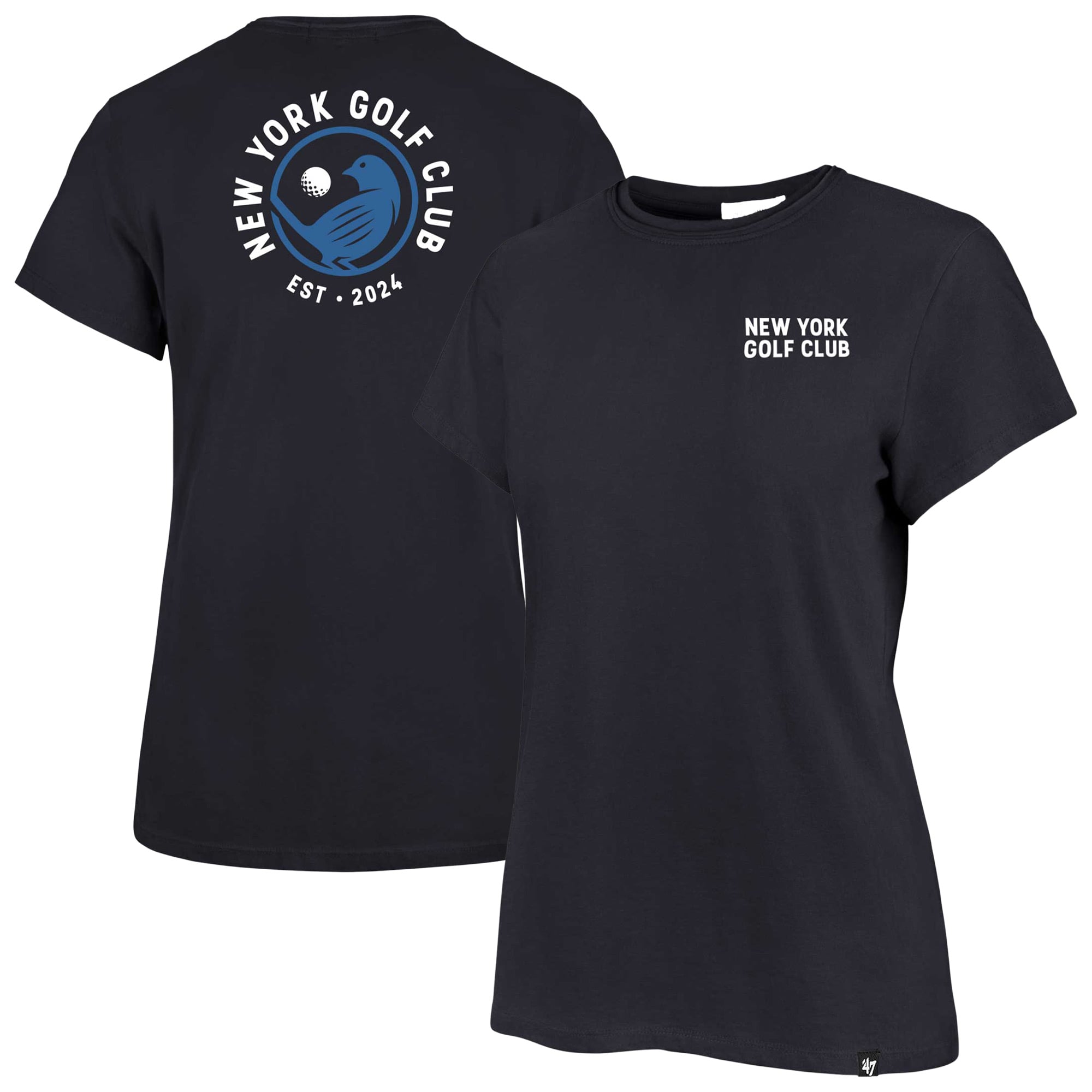 Women's '47  Navy TGL New York Golf Club Backer Frankie T-Shirt