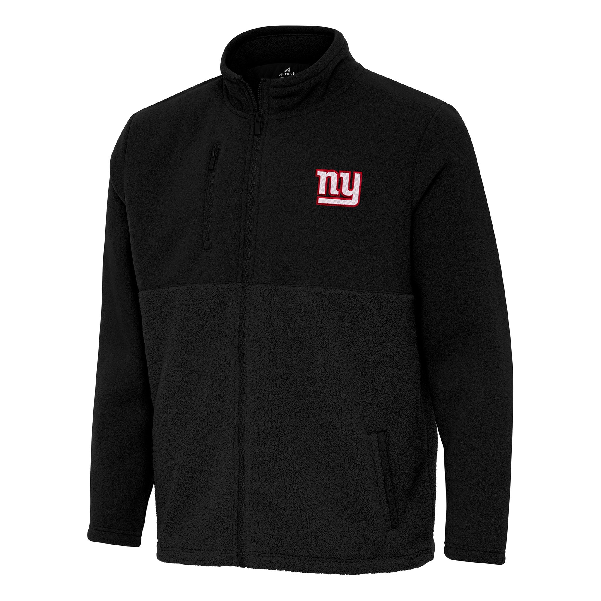 Men’s Antigua Black New York Giants Daily Fused Full-Zip Jacket Men’s Antigua Black New York Giants Daily Fused Full-Zip Jacket