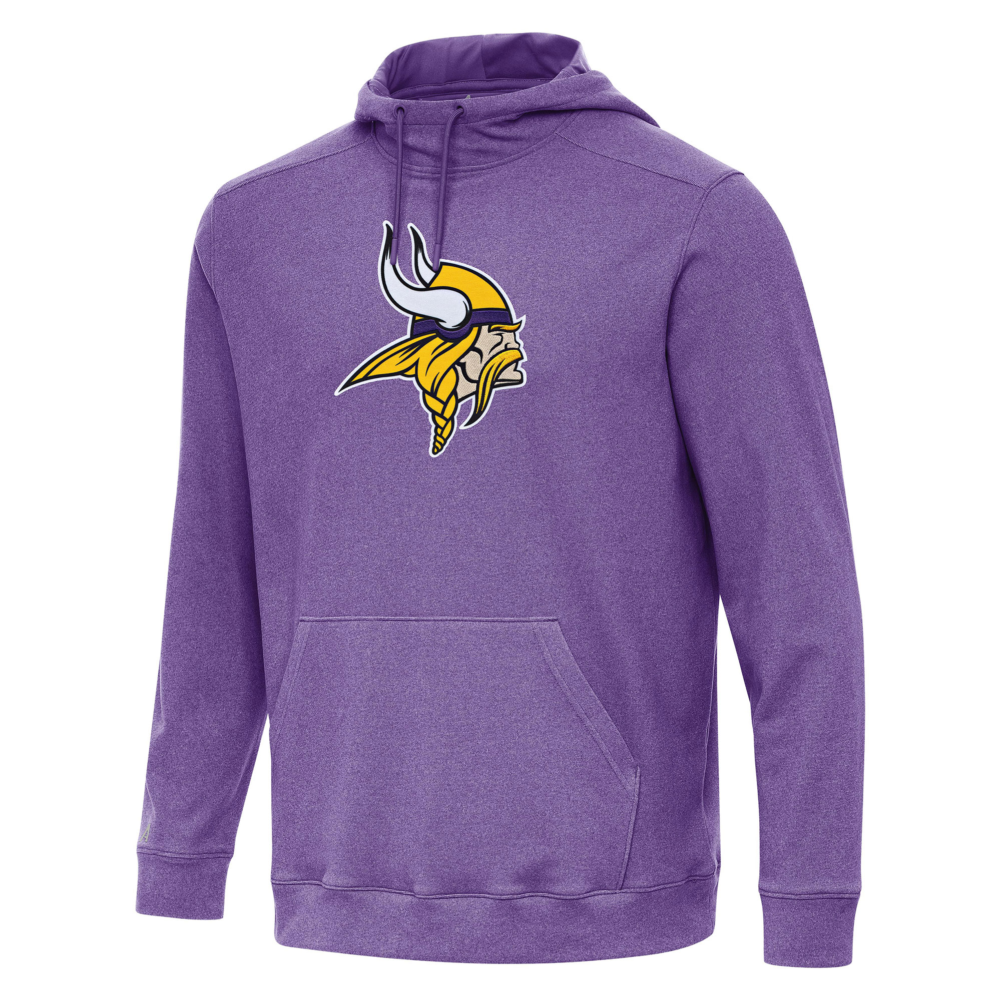 Men's Antigua Heather Purple Minnesota Vikings Cloud Pullover Hoodie