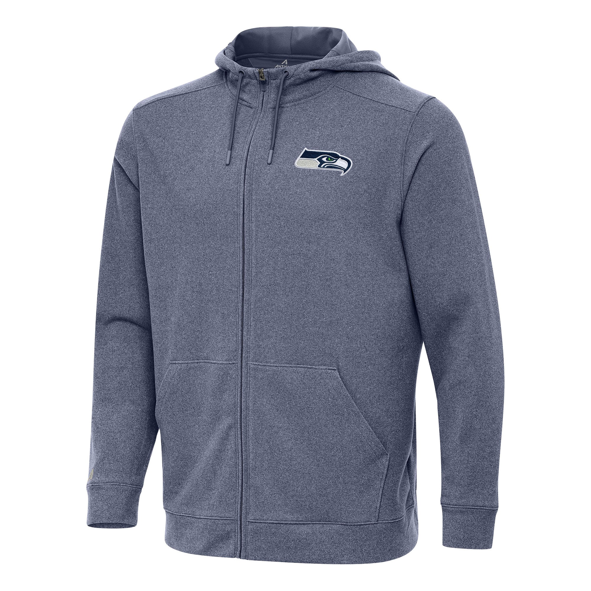 Men’s Antigua Heather College Navy Seattle Seahawks Effortless Full-Zip Hoodie Men’s Antigua Heather College Navy Seattle Seahawks Effortless Full-Zip Hoodie