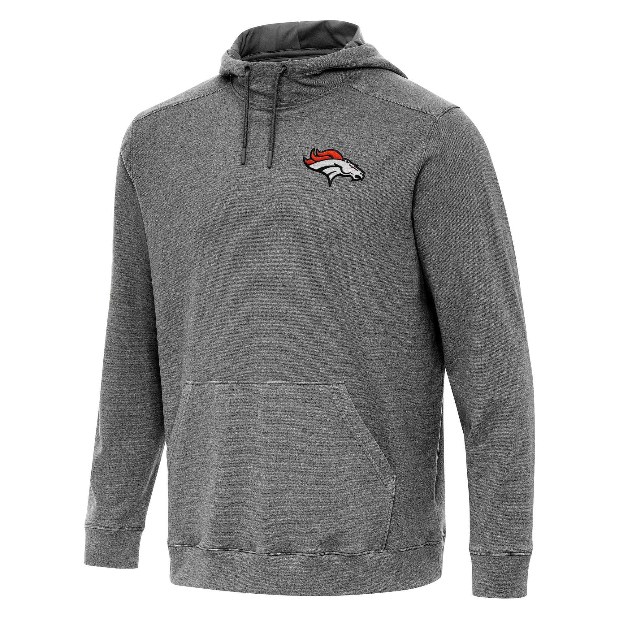Men’s Antigua Heather Black Denver Broncos Cloud Pullover Hoodie Men’s Antigua Heather Black Denver Broncos Cloud Pullover Hoodie