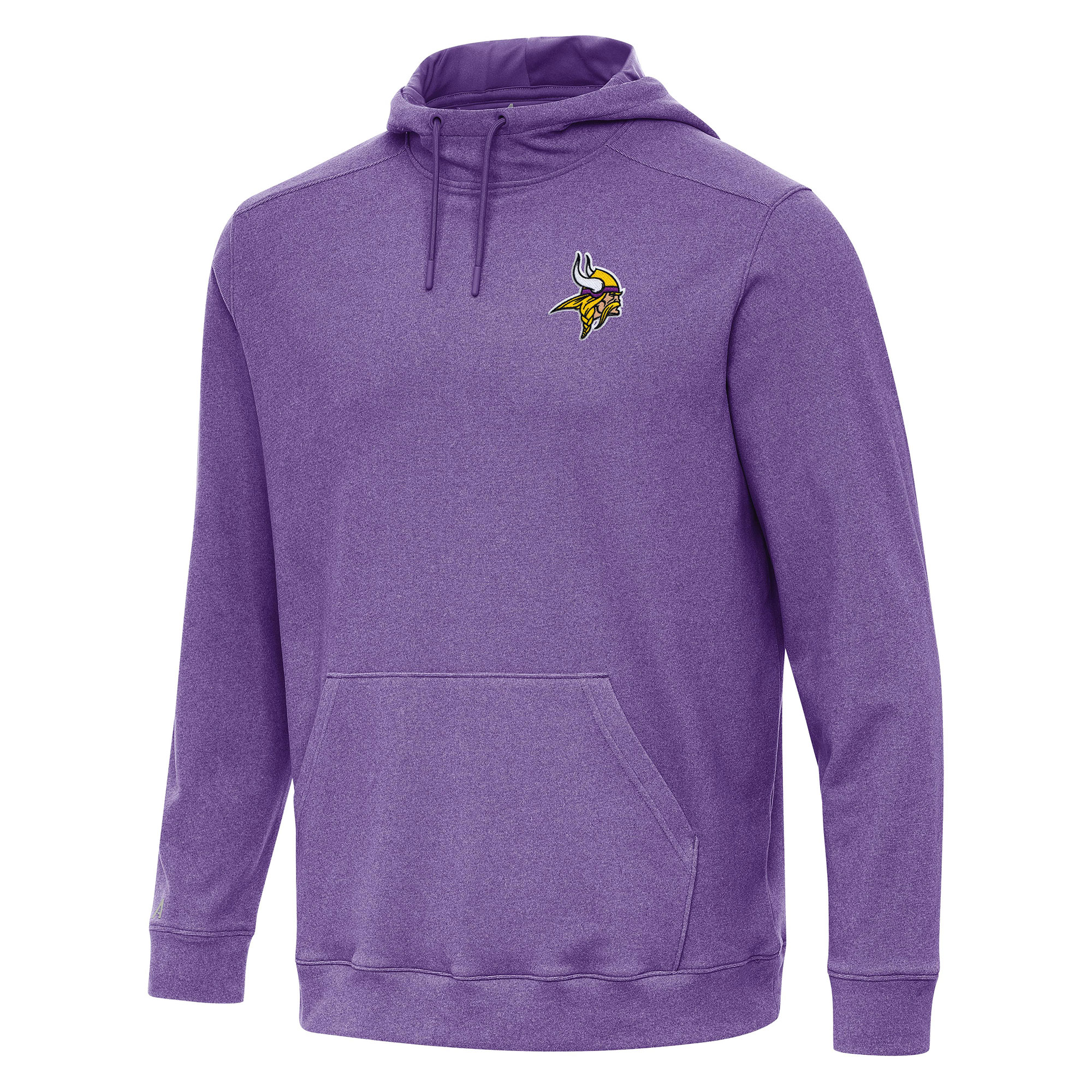 Men's Antigua Heather Purple Minnesota Vikings Cloud Pullover Hoodie