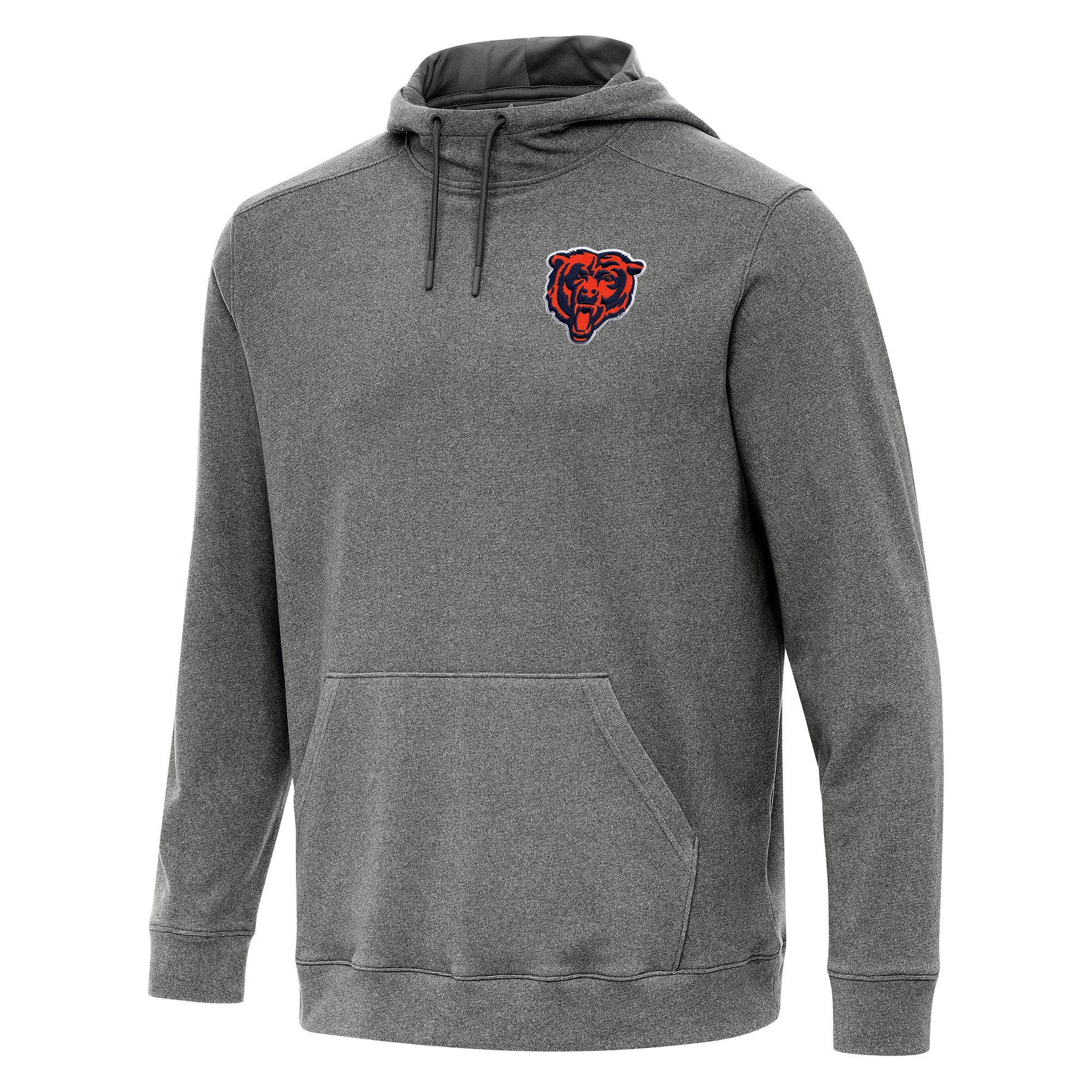 Men’s Antigua Heather Black Chicago Bears Cloud Pullover Hoodie Men’s Antigua Heather Black Chicago Bears Cloud Pullover Hoodie