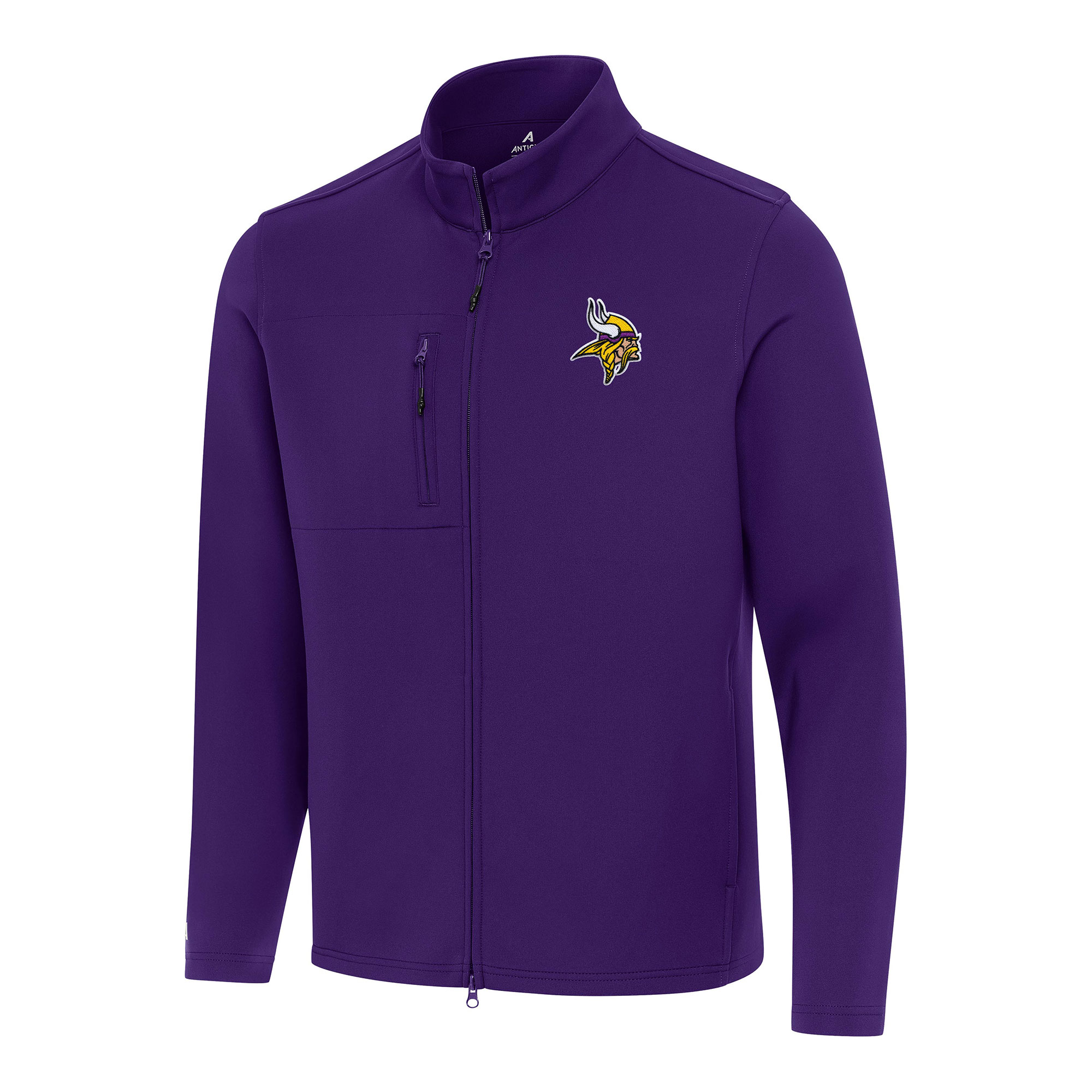 Men's Antigua Purple Minnesota Vikings Objection Full-Zip Jacket
