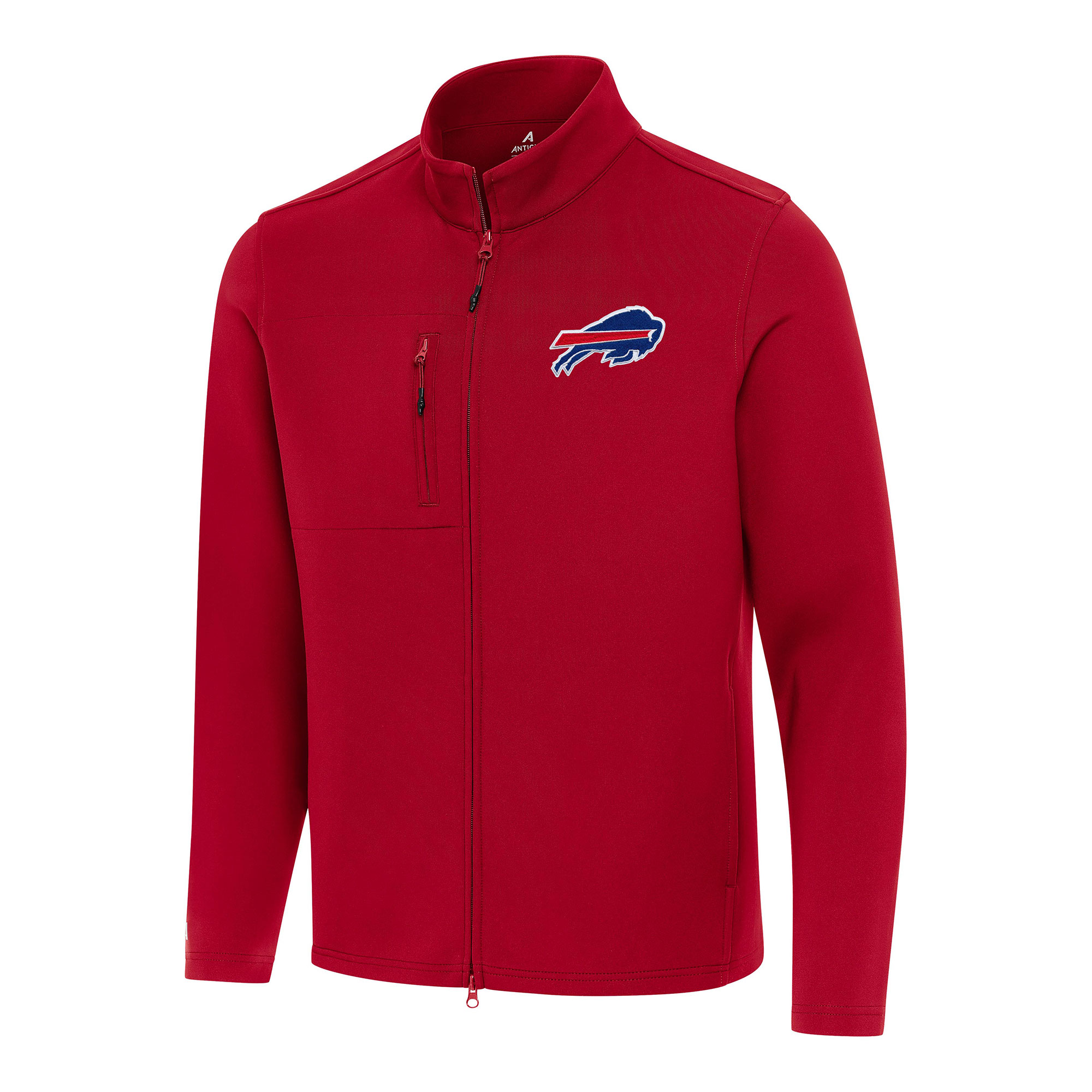 Men's Antigua Red Buffalo Bills Objection Full-Zip Jacket