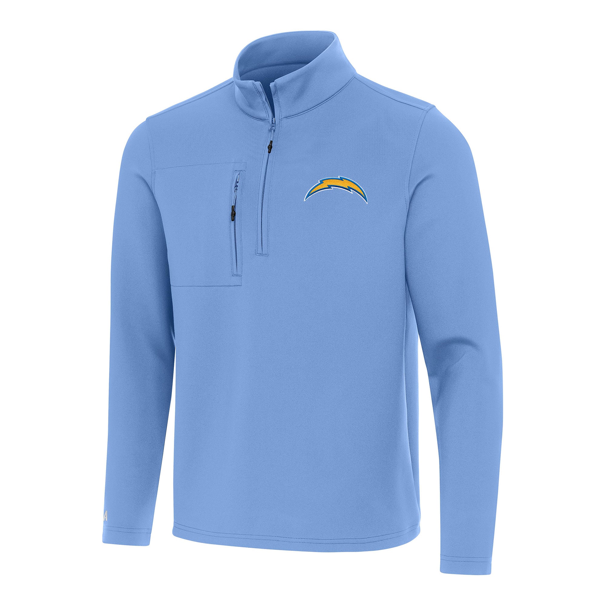 Men’s Antigua Powder Blue Los Angeles Chargers Insider Quarter-Zip Pullover Top Men’s Antigua Powder Blue Los Angeles Chargers Insider Quarter-Zip Pullover Top