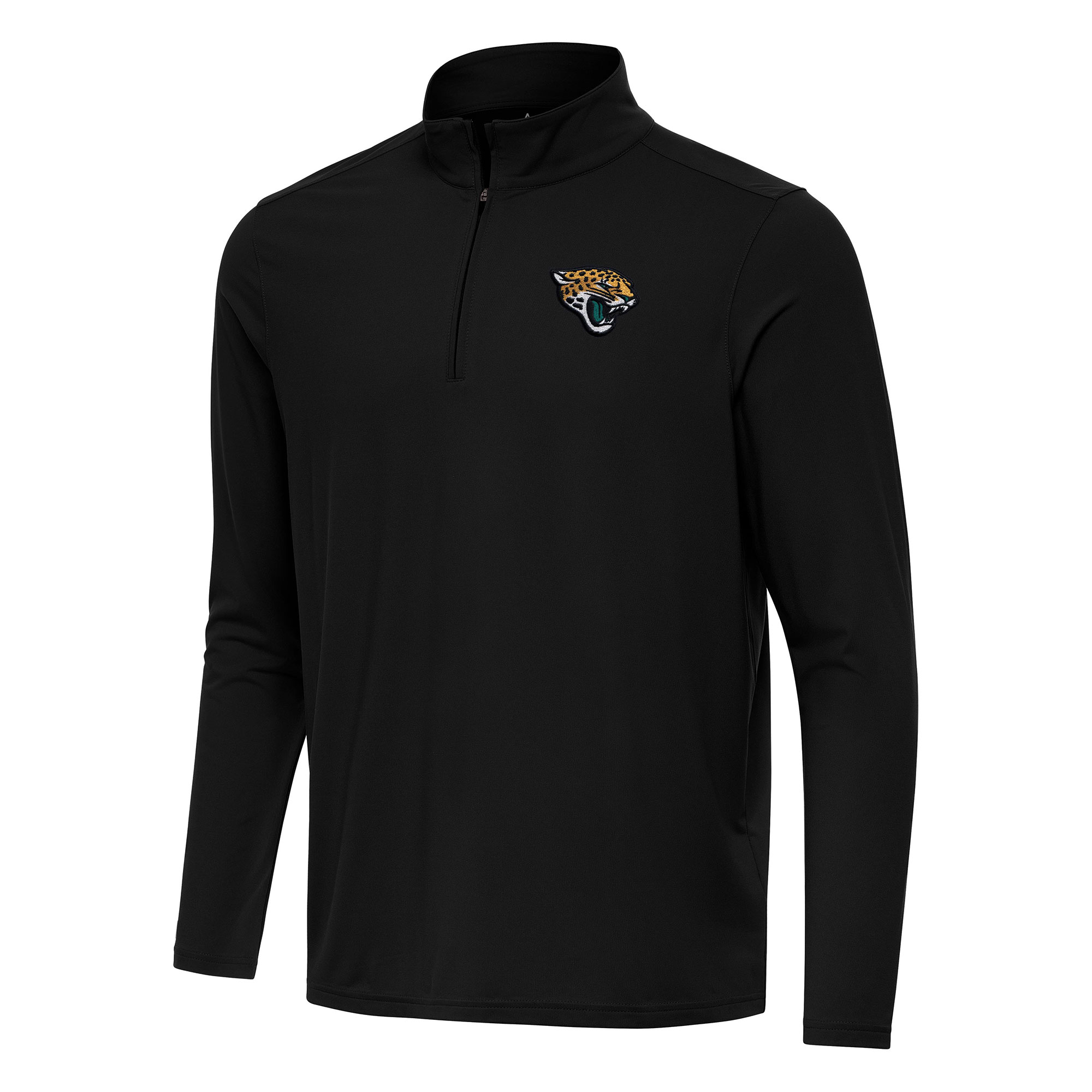 Antigua Men's Black Jacksonville Jaguars Intent Quarter-Zip Pullover Top - Black