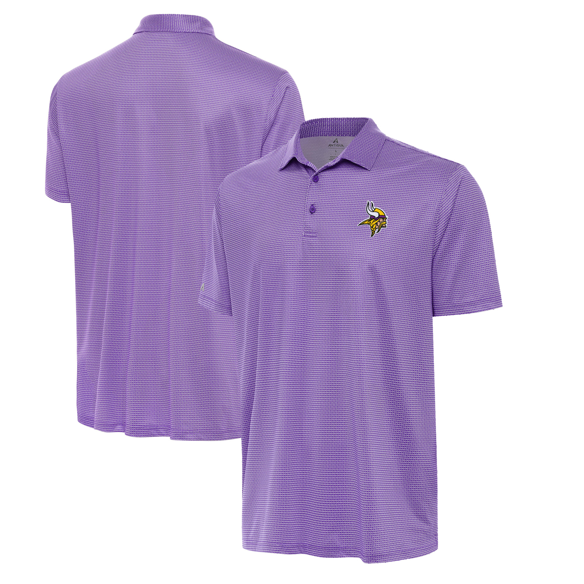 Men's Antigua White/Purple Minnesota Vikings Rings Polo