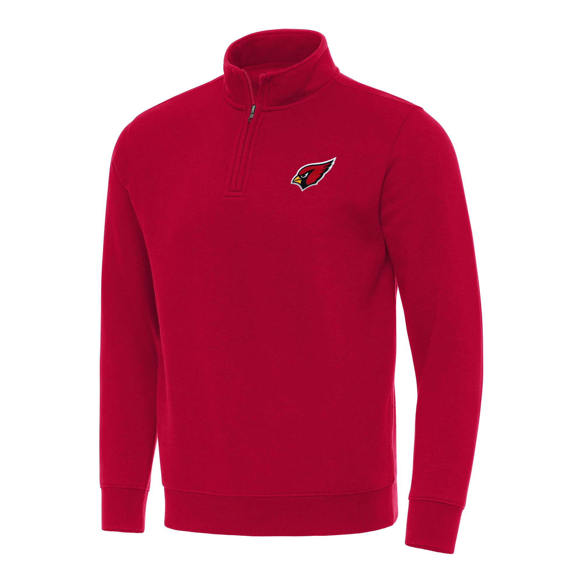 Men's Antigua Red Arizona Cardinals Victory Quarter-Zip Pullover Top