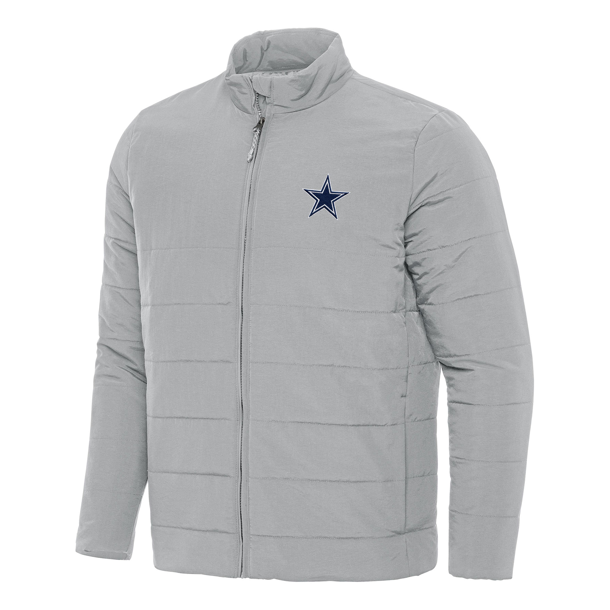 Men's Antigua Gray Dallas Cowboys Swelter Full-Zip Jacket