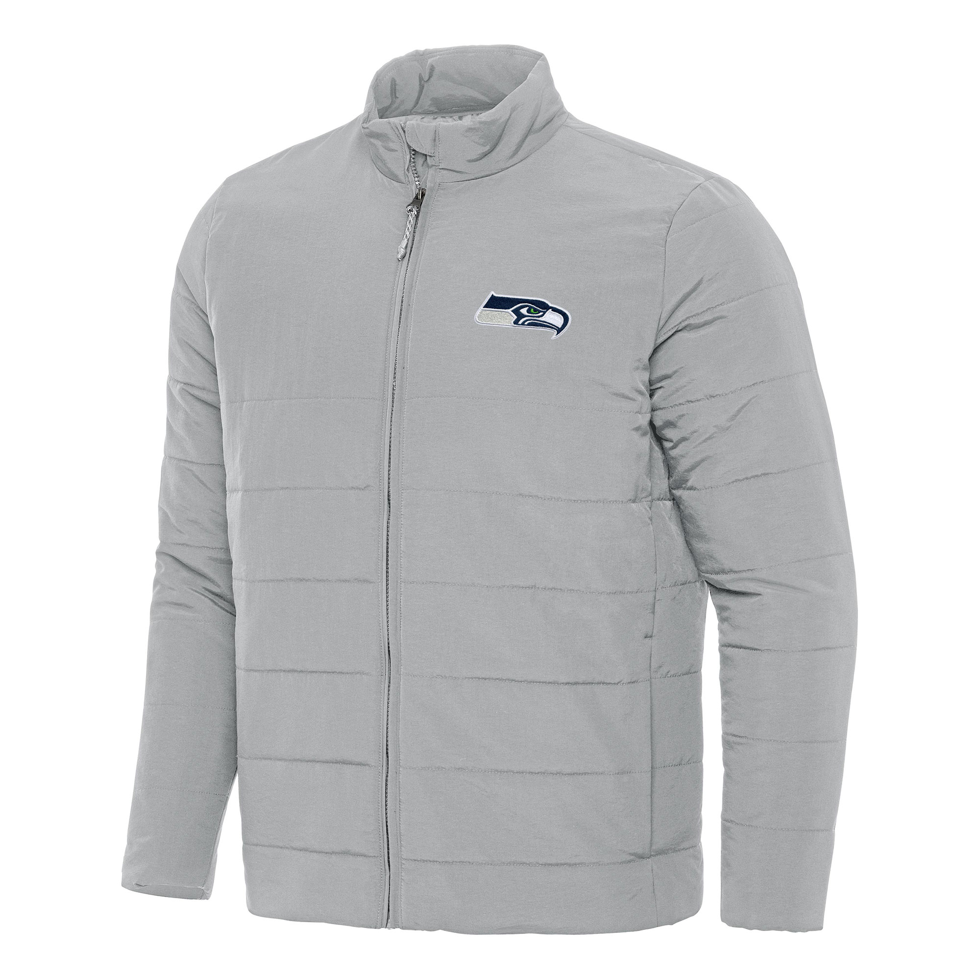 Men's Antigua Gray Seattle Seahawks Swelter Full-Zip Jacket