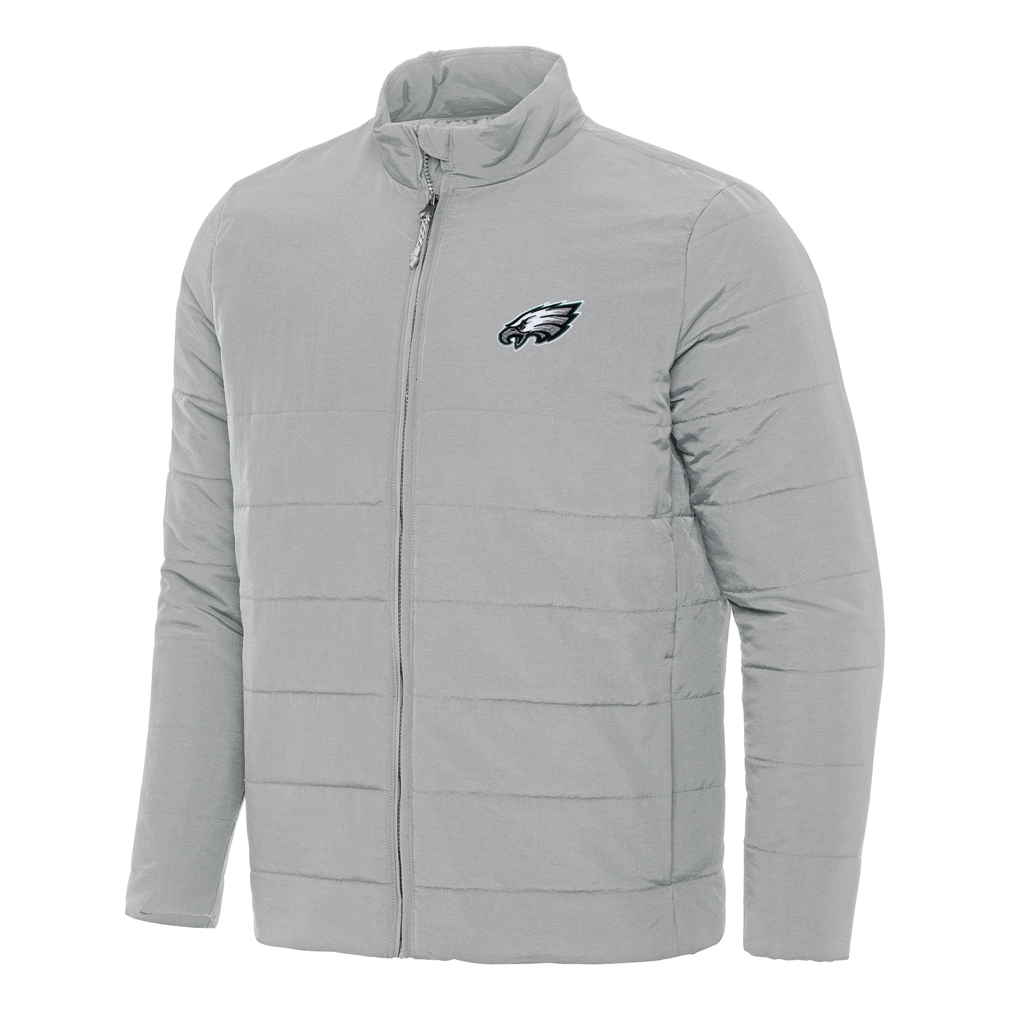 Men's Antigua Gray Philadelphia Eagles Swelter Full-Zip Jacket
