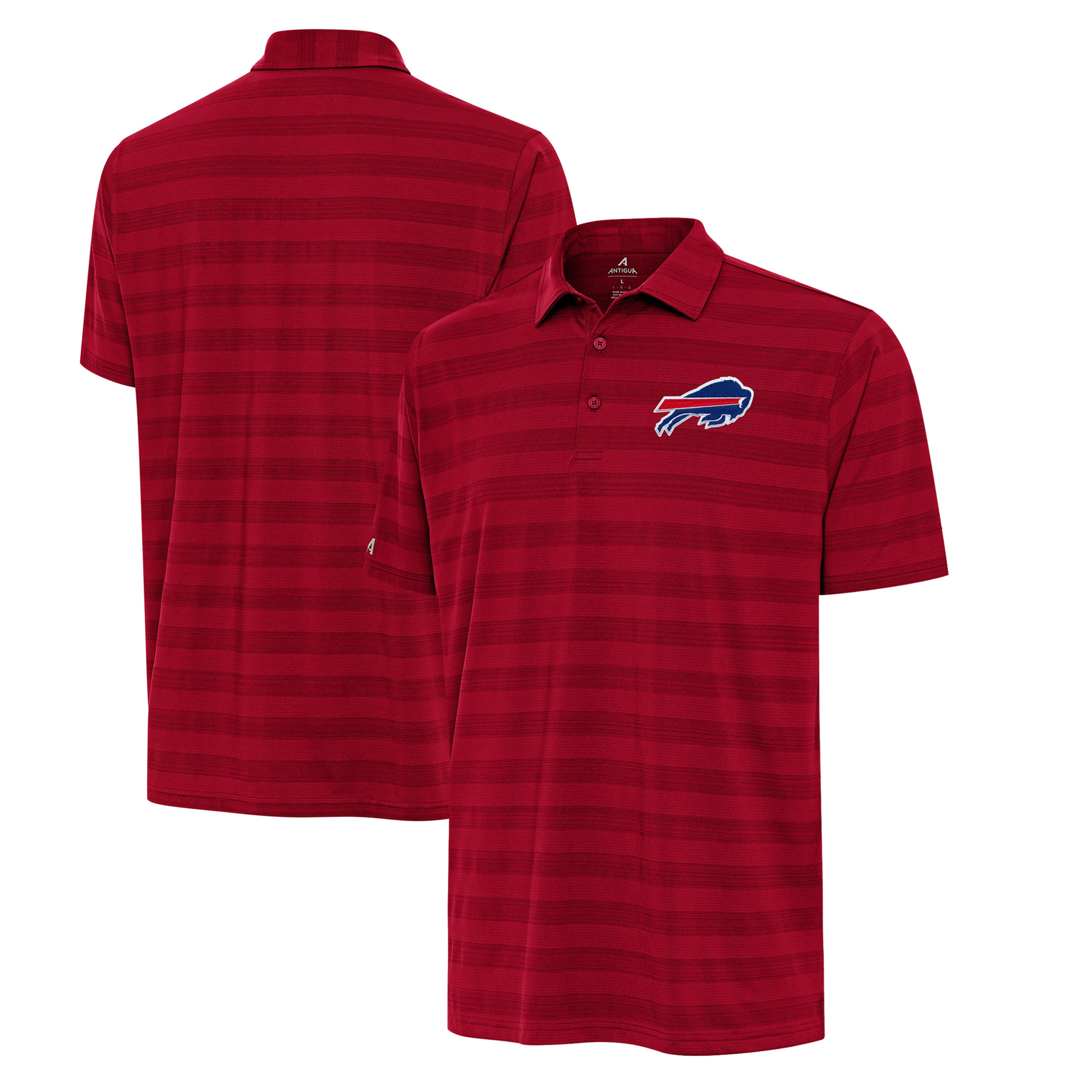Men's Antigua Red Buffalo Bills Big & Tall Tunnel Polo