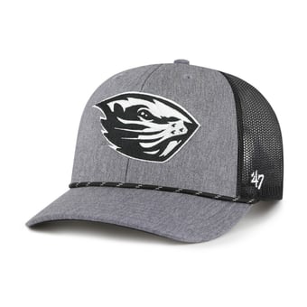 Men's '47  Gray Oregon State Beavers Carbon Rope Adjustable Hat