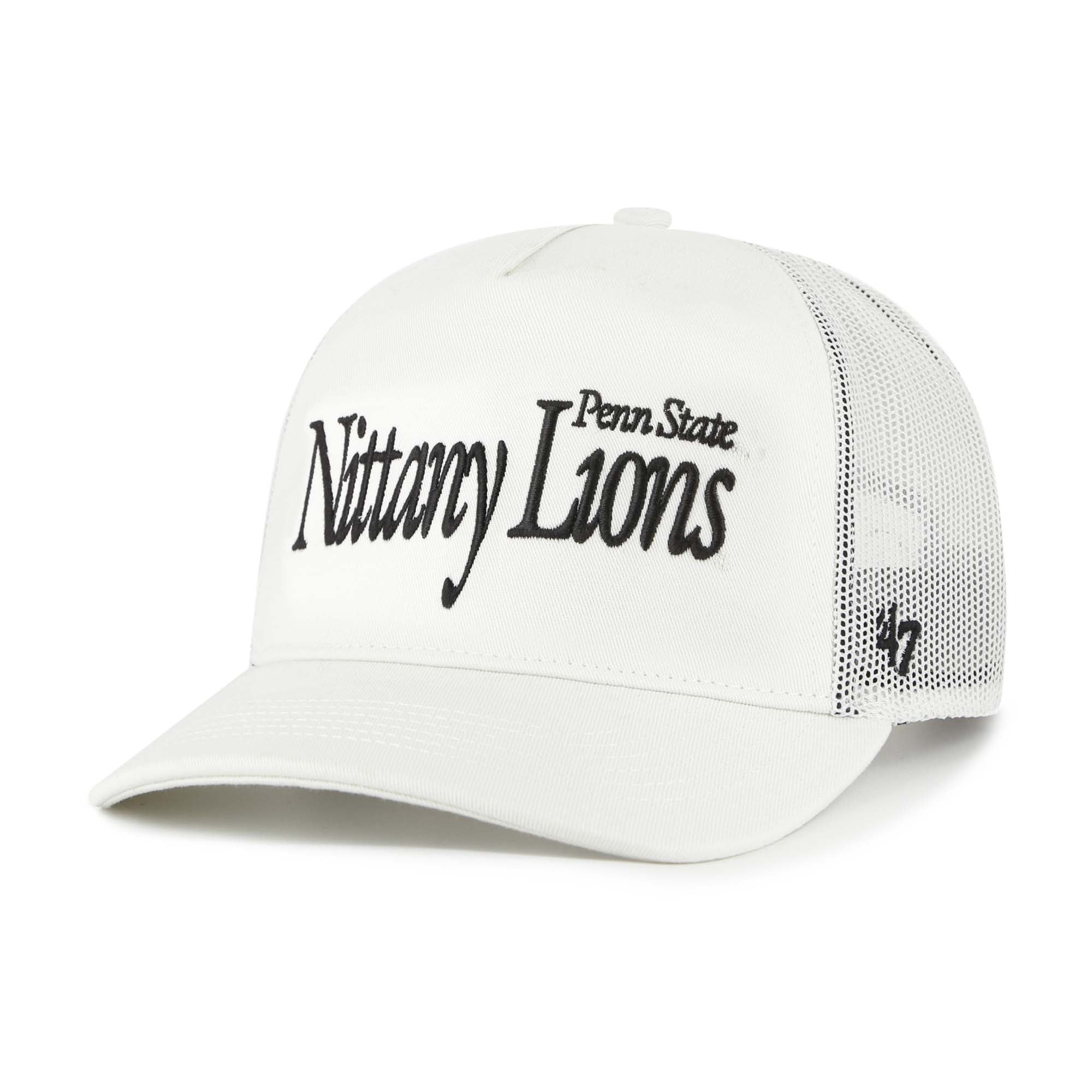 Unisex '47  Cream Penn State Nittany Lions Foundation Script Adjustable Trucker Hat