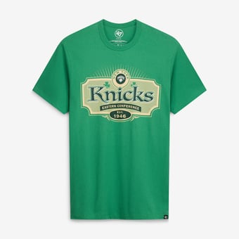 Men's '47  Green New York Knicks Lucky Team Franklin T-Shirt