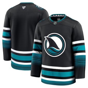 Men's Fanatics Black San Jose Sharks Alternate Premium Jersey