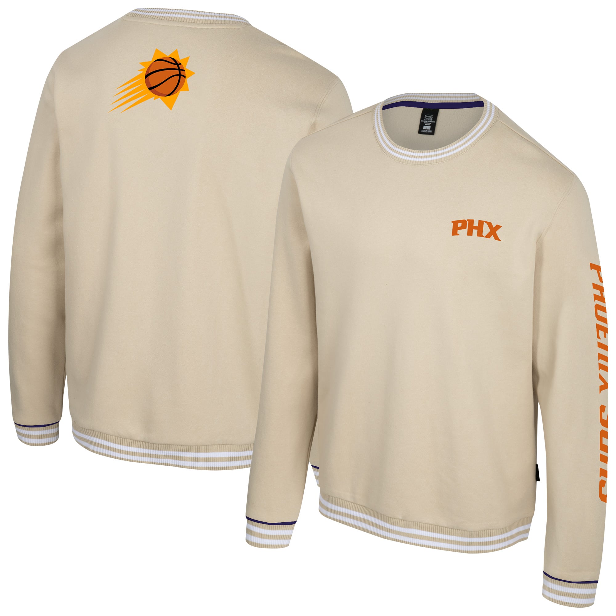 Unisex Stadium Essentials Natural Phoenix Suns Halftime Pullover Sweatshirt