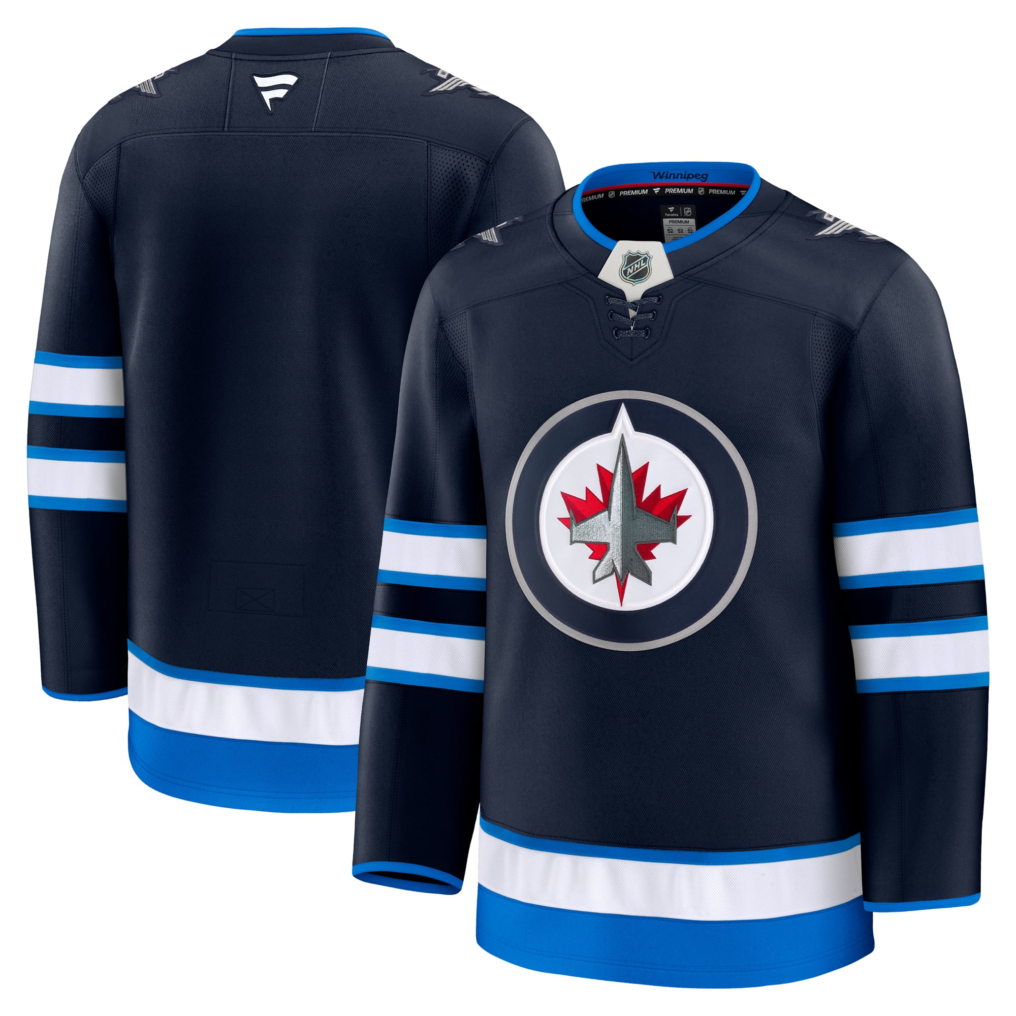 Men's Fanatics Navy Winnipeg Jets Home Premium Jersey