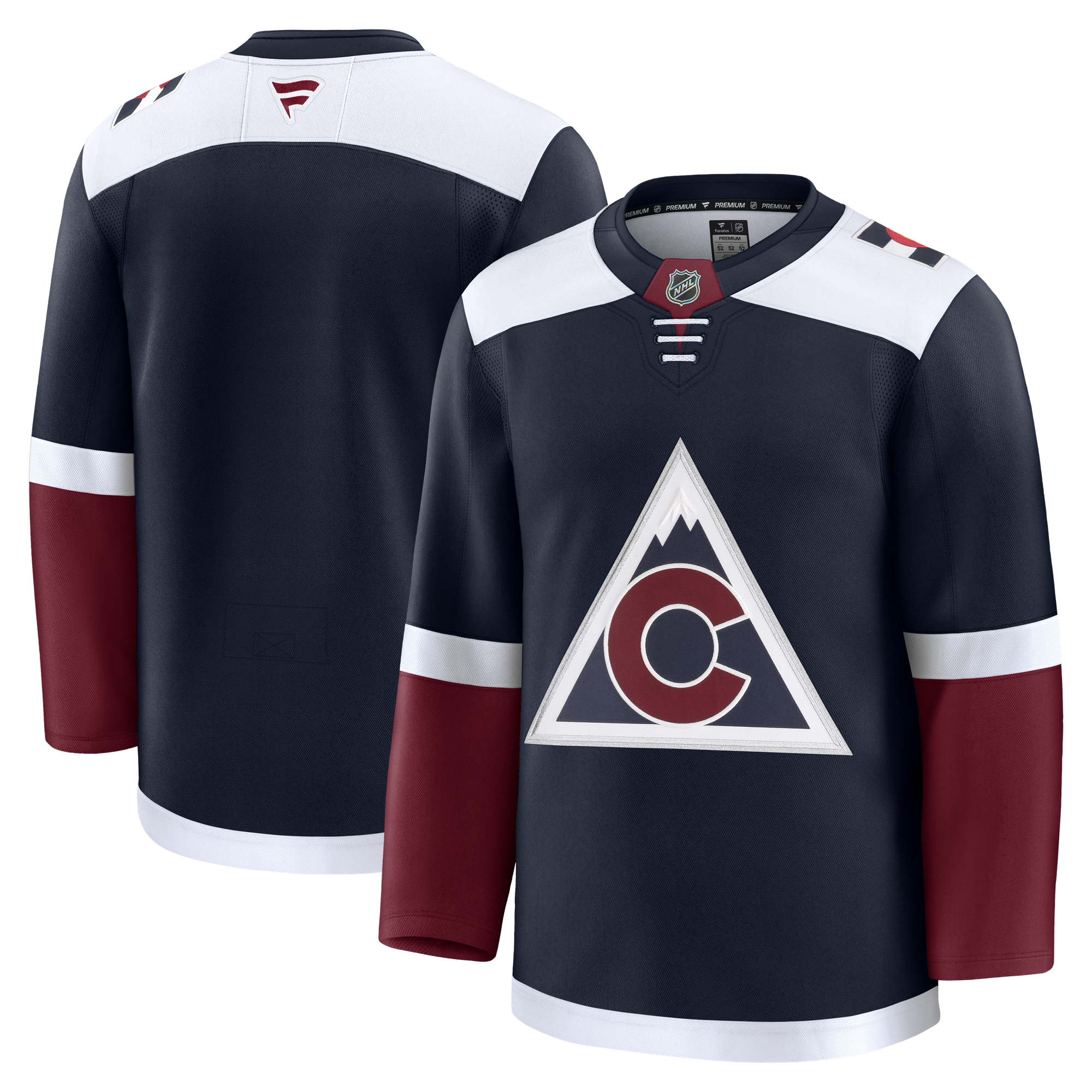 Men's Fanatics Navy Colorado Avalanche Alternate Premium Jersey