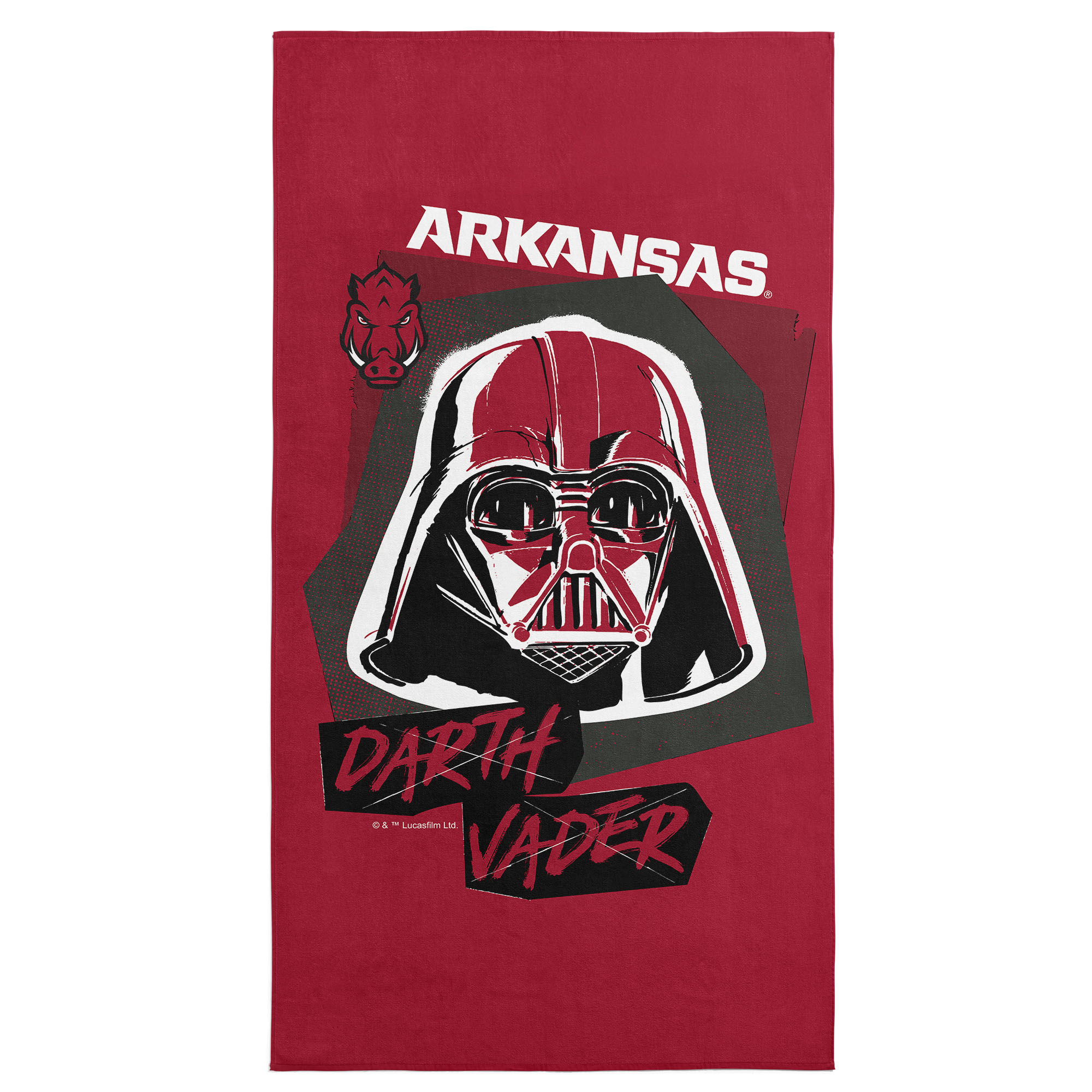 The Northwest Group Darth Vader Arkansas Razorbacks 30" x 60" Beach Towel
