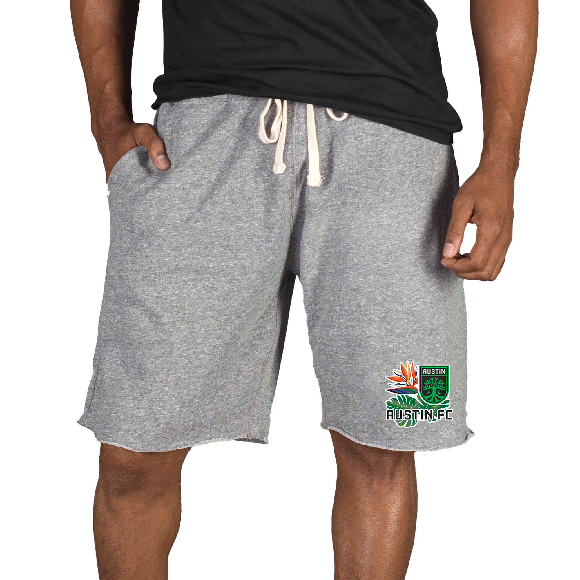 Men's Concepts Sport Gray Austin FC Mainstream Tri-Blend Shorts